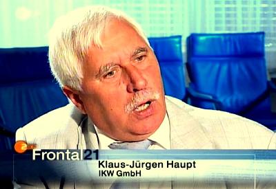 Klaus Jürgen Haupt bei Frontal 21 ...